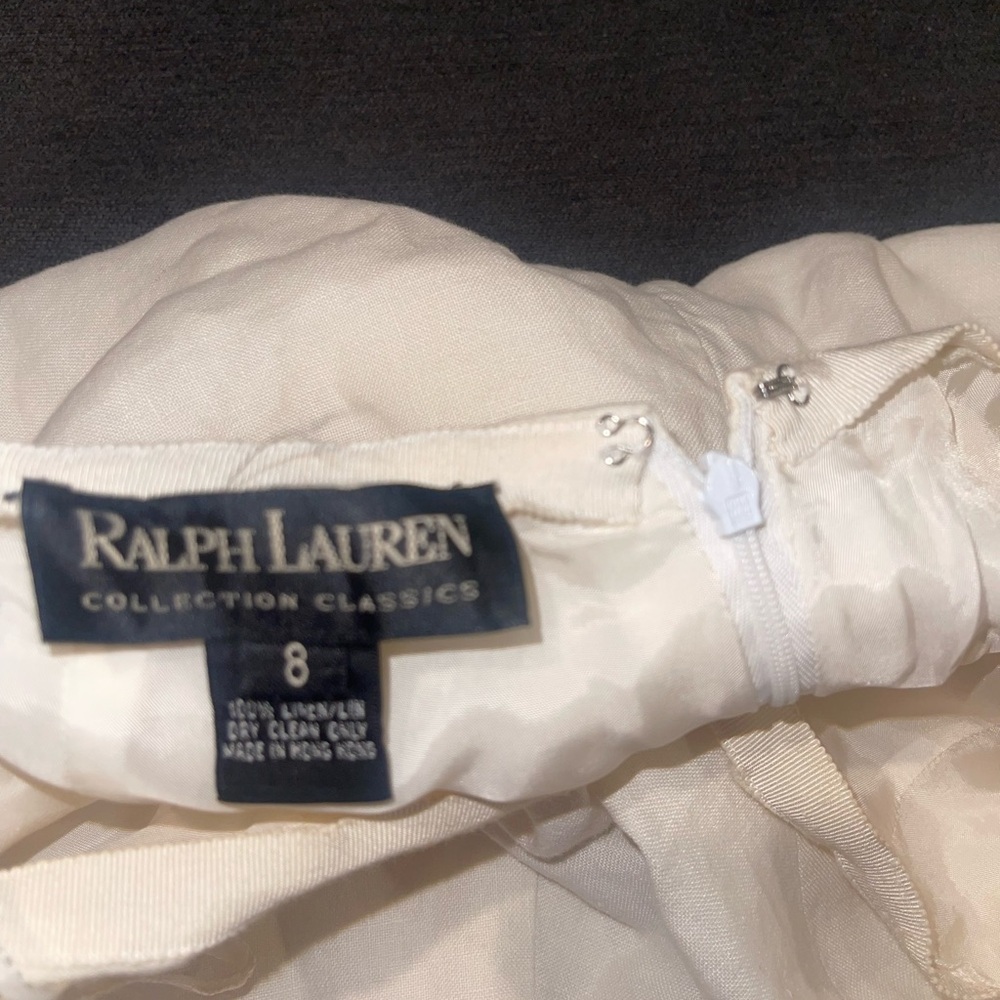 Ralph Lauren collection classics black label 100% linen lined pant - Picture 3 of 7